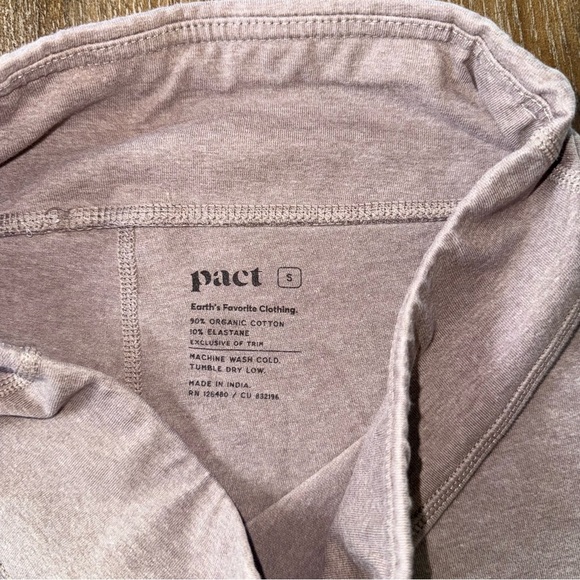 Pact On The Go To Legging Women's Deep Taupe Heather PureFit Bootcut - Cropped S - Picture 9 of 11